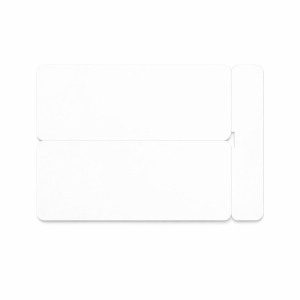 White Blank Double PVC Name Badge Cards - CR80