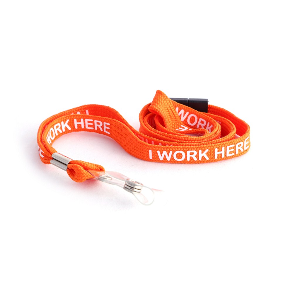 ID Supplies custom flat tubular offset printed lanyard