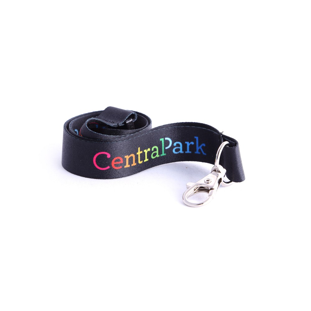 ID Supplies Black Customised Branded Lanyard