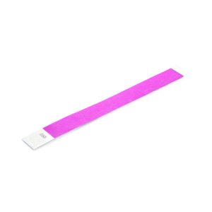 WBT01PL Purple Tamper Evident Tyvek Wristband